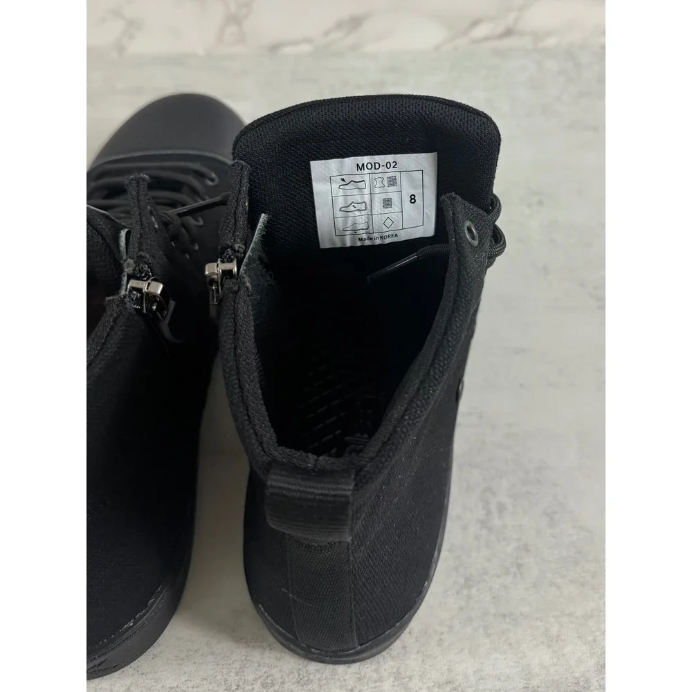 Woobies MOD-2 Black Tactical High‎ Top Side Zip Shoes Mens Size 8